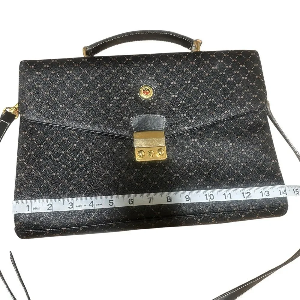 Ambassador Roberta Vintage Elegant Shoulder Briefcase Unisex